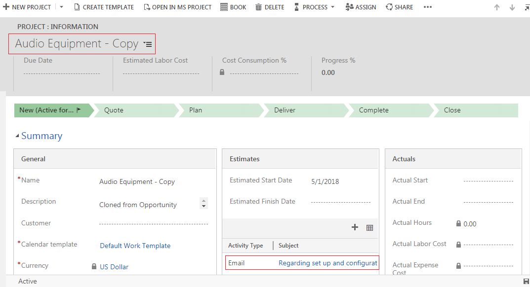 Clone Relationship Dynamics CRM