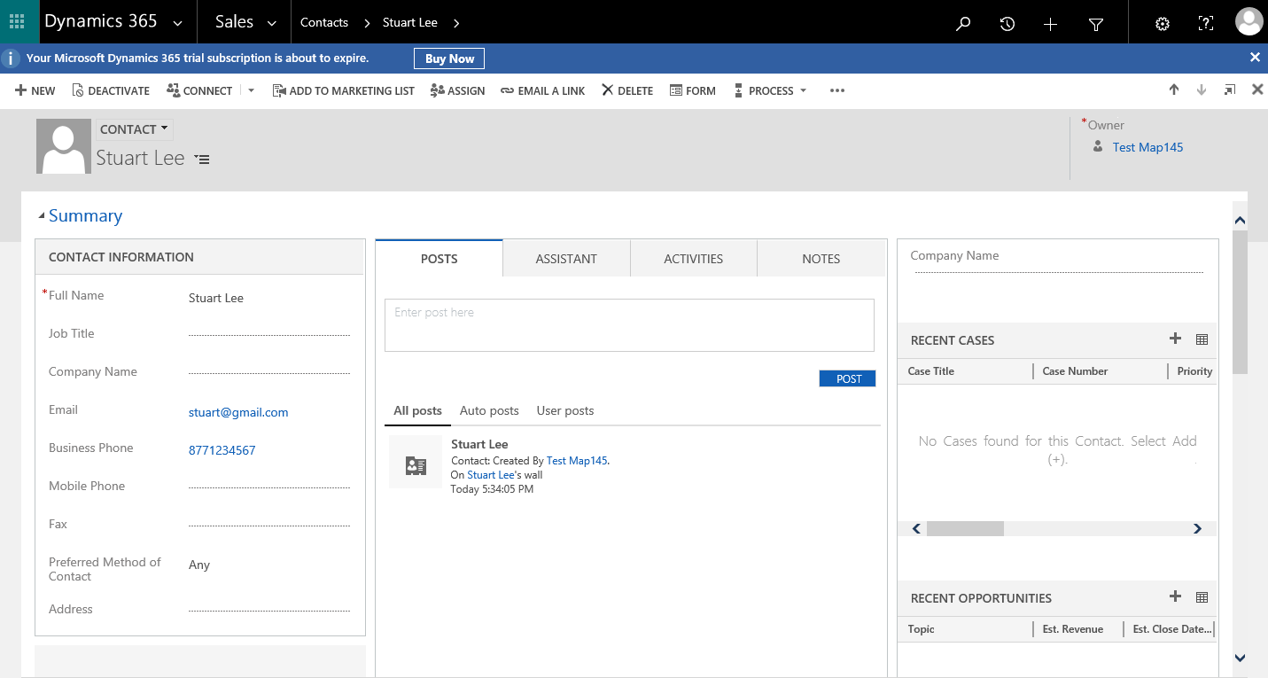 Create records in Dynamics CRM using Microsoft Flow