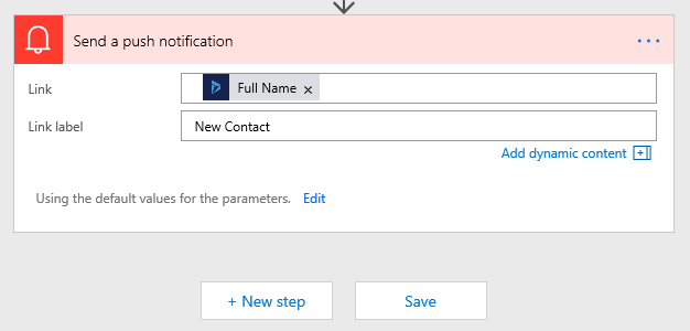 Create records in Dynamics CRM using Microsoft Flow