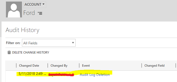 Deleting audit log in Dynamics 365