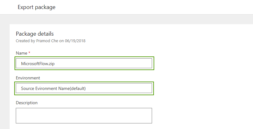 Export Microsoft Flow in Dynamics 365