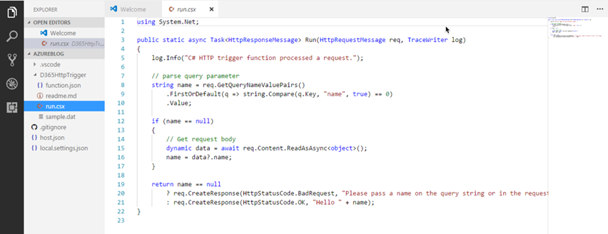 Integrating Dynamics 365 with Azure Functions