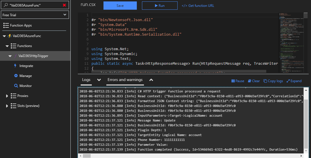 Parse JSON