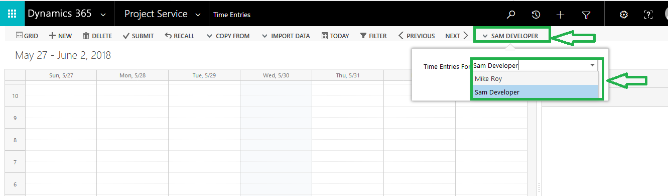 Submitting Time Expense entries6