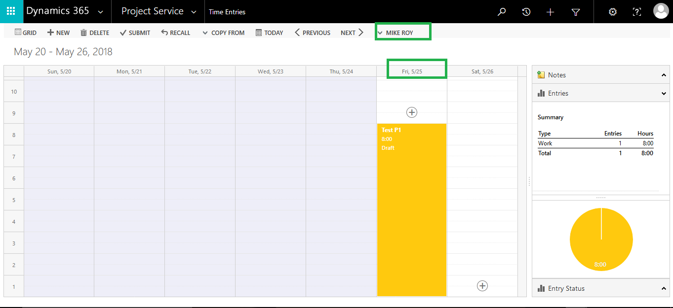 Submitting Time Expense entries7