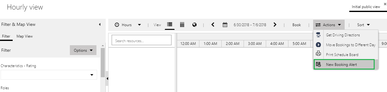 Booking Alert activity on Schedule Board in Dynamics 365