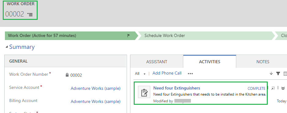 Booking Alert activity on Schedule Board in Dynamics 365