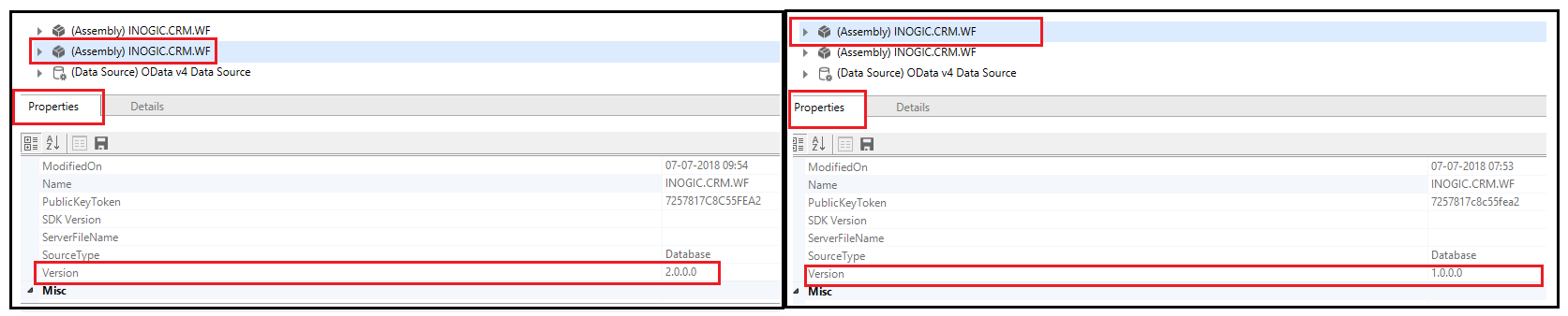 Update IO parameters of a custom assembly without unregistering it