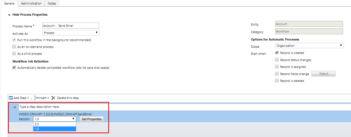 Update IO parameters of a custom assembly without unregistering it