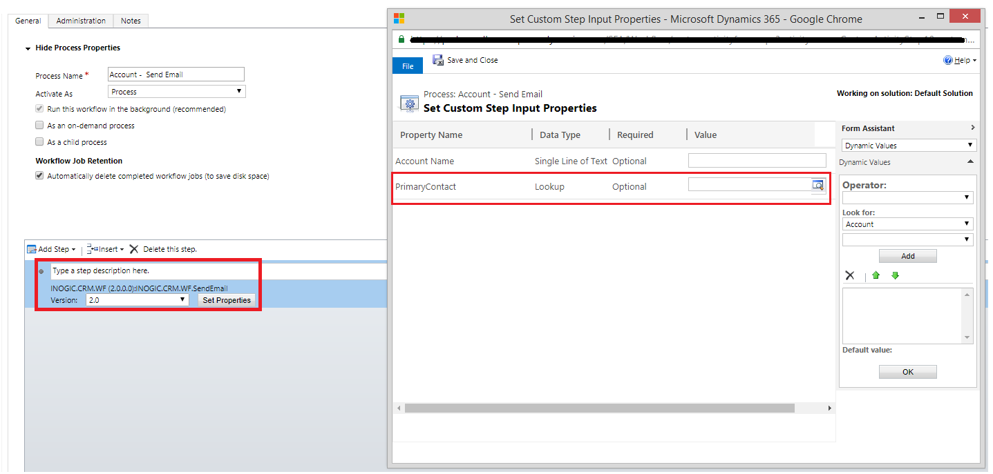 Update IO parameters of a custom assembly without unregistering it