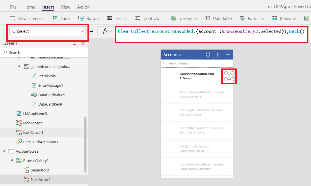 Working on Lookup Field of Dynamics 365 in PowerApps