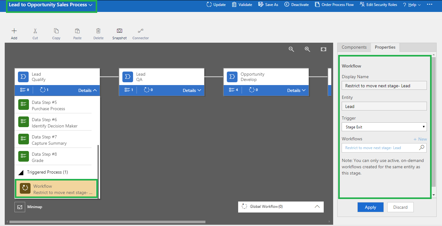 Validating BPF Fields to Restrict Stages through OOB Workflow in Dynamics 365