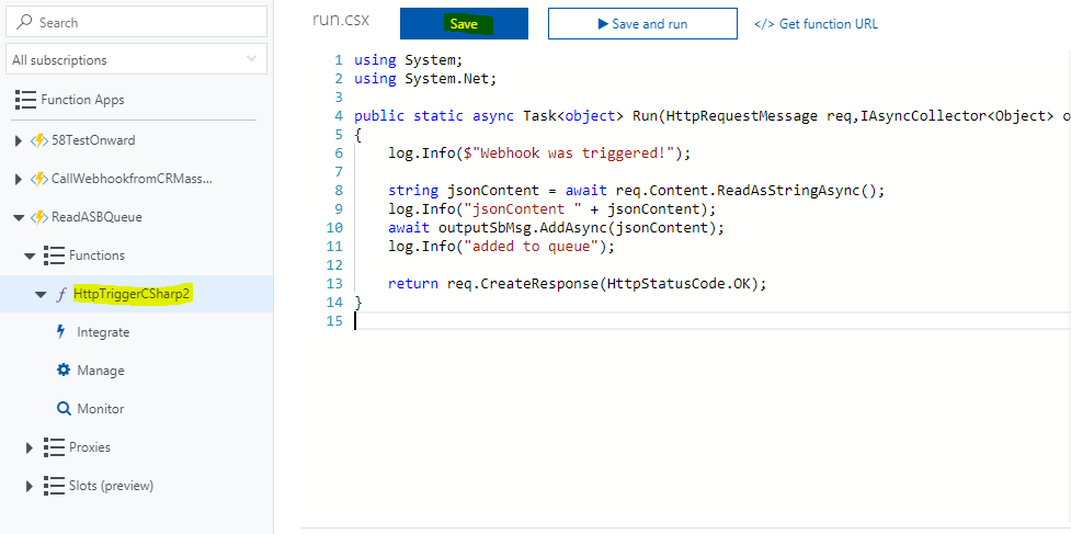 Passing data from Dynamics 365 to Azure Service Bus Queue using Plugins Workflows