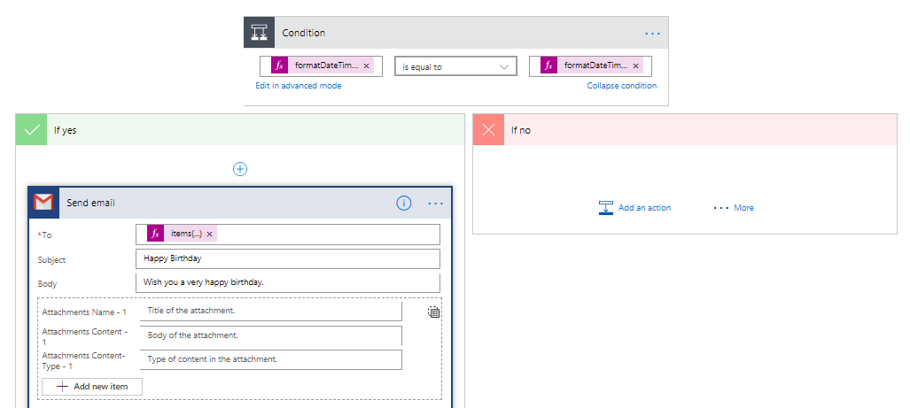 Automatically Send Greeting Email on Birthdays using Microsoft Flow