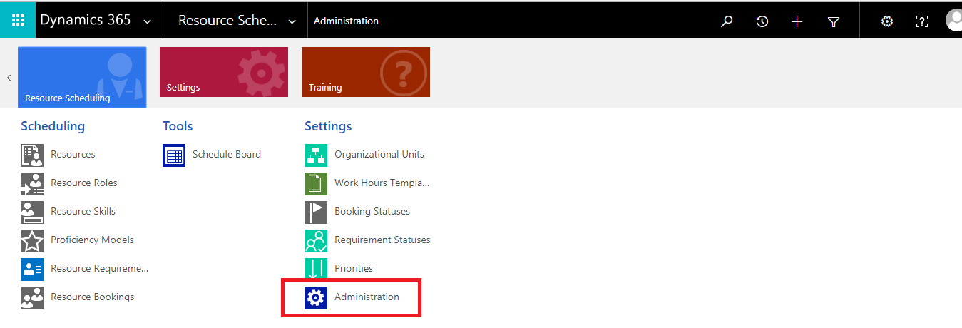 Scheduling of Multiple Entities on Schedule Board using Universal Resource Scheduling