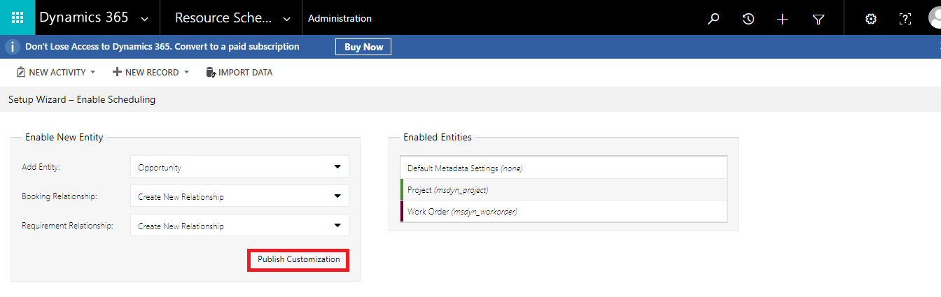 Scheduling of Multiple Entities on Schedule Board using Universal Resource Scheduling