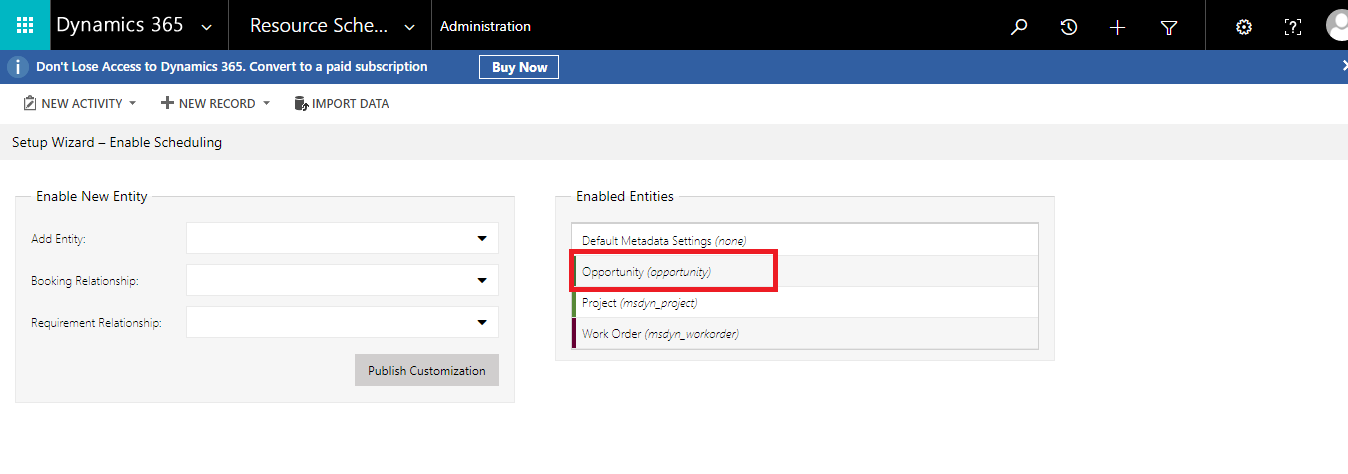 Scheduling of Multiple Entities on Schedule Board using Universal Resource Scheduling