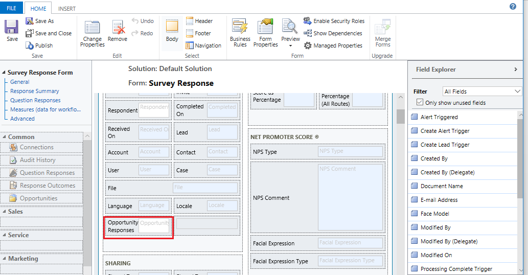 How to Show the Survey Response of a Survey for a Particular Entity using VOC in Dynamics 365