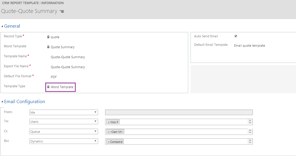 Export Dynamics CRM Report to Word