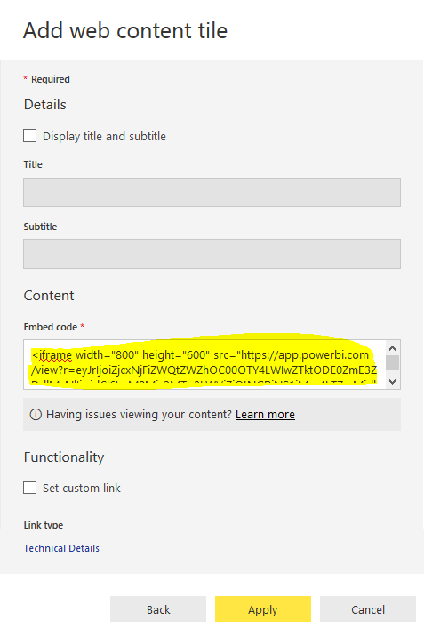 Different ways of Publishing Power BI reports in Dynamics 365 CRM