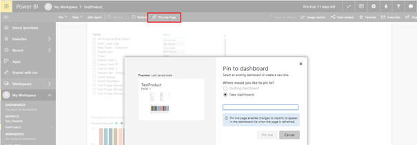 Make Power BI report using data from Azure SQL server and view in Dynamic 365