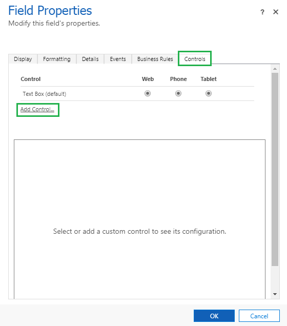 Controls in Dynamics 365 for Mobile App Bullet Graph