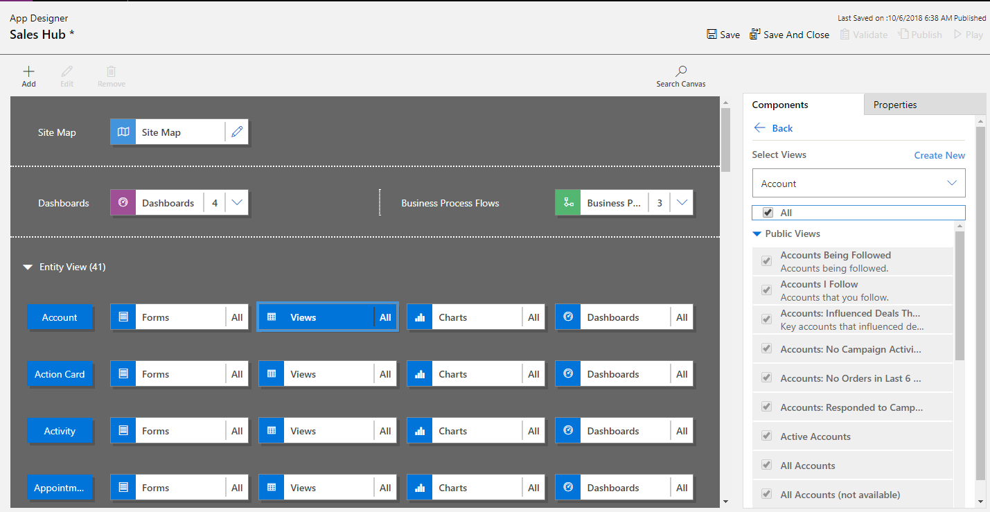 Create a system views by using App Designer in Dynamics 365 CRM