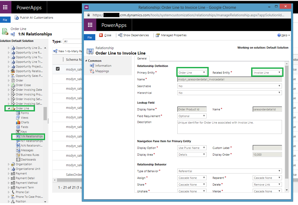 Relationship between Order Line and Invoice Line in Dynamics 365 CRM