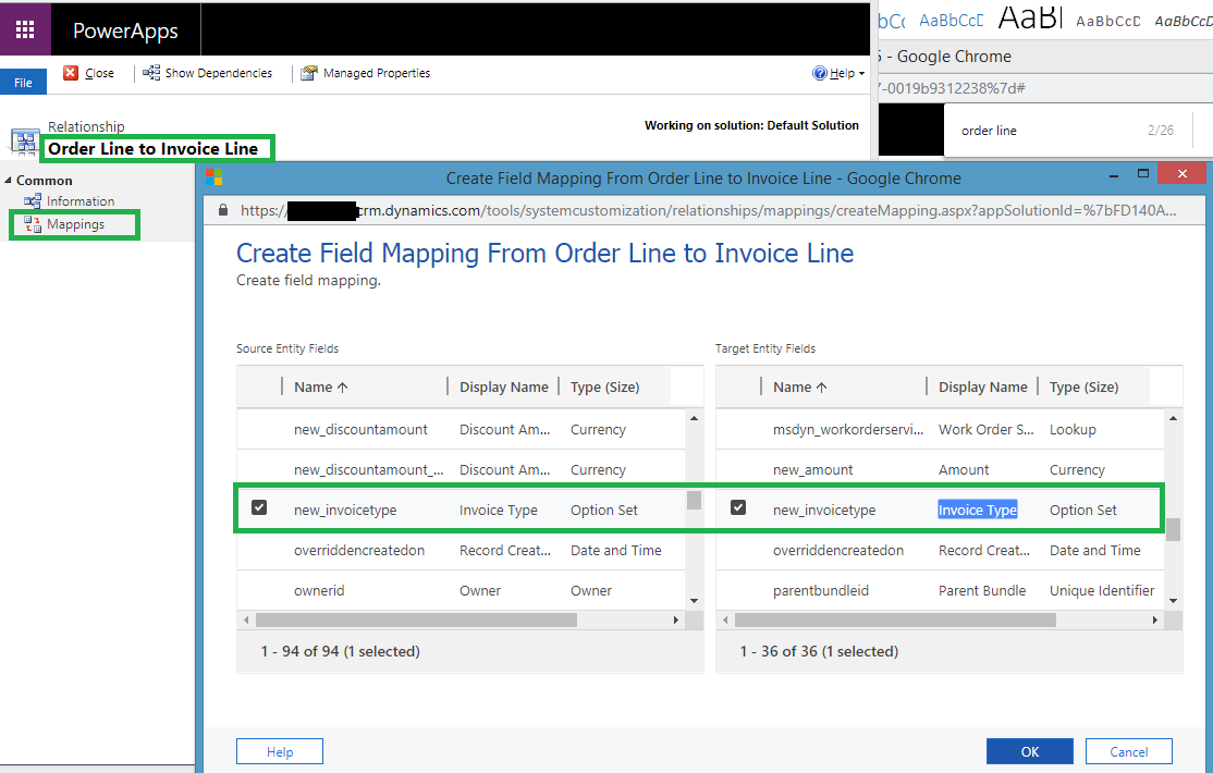 Relationship between Order Line and Invoice Line in Dynamics 365 CRM