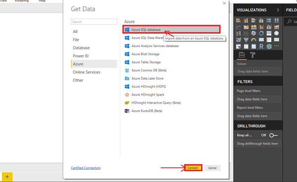 Make Power BI report using data from Azure SQL server and view in Dynamic 365