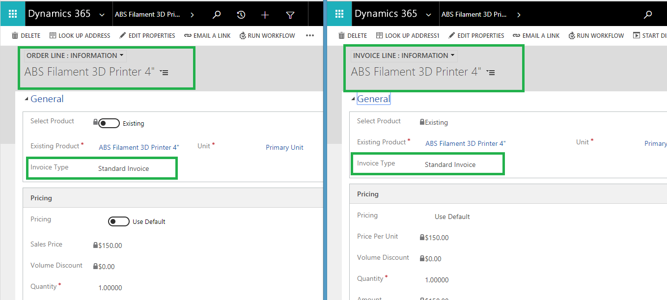 Relationship between Order Line and Invoice Line in Dynamics 365 CRM