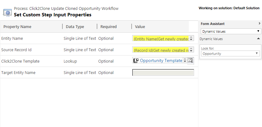 Set Reference and Auto Update the cloned Dynamics CRM record using Click2Clone workflow Feature