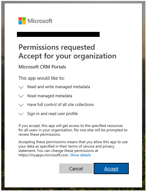 SharePoint Integration with MS Portal