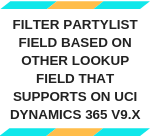 Filter PartyList Field based on other lookup field that supports