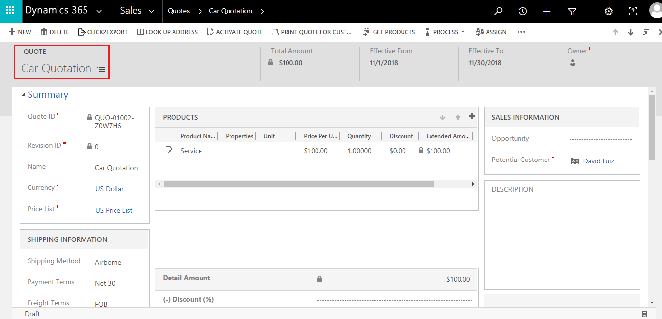 Export Dynamics 365 CRM Word Templates