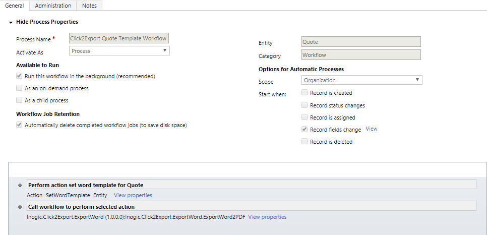 Export Dynamics 365 CRM Word Templates