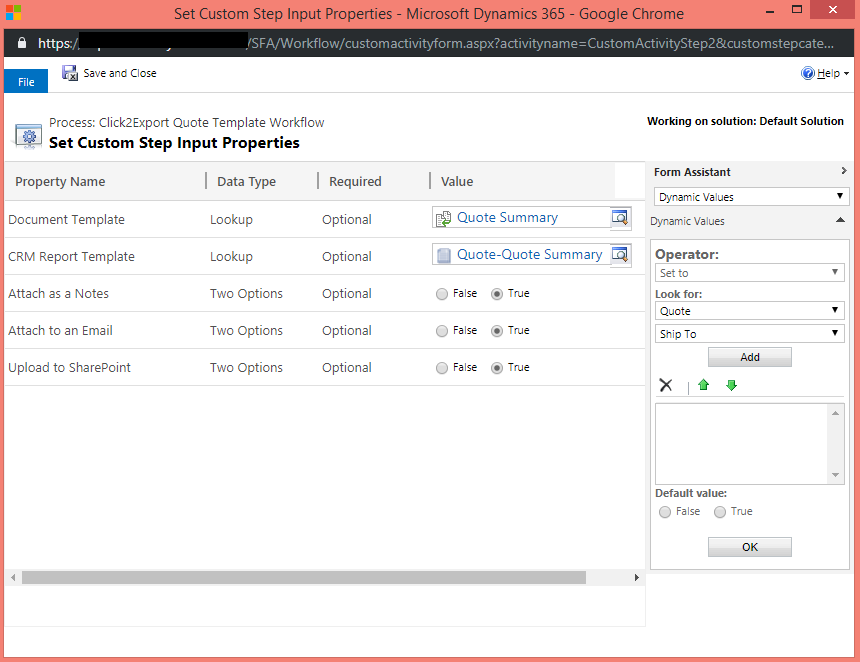 Export Dynamics 365 CRM Word Templates