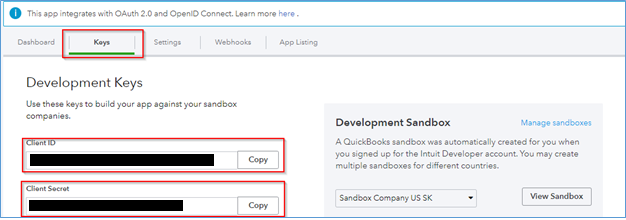 Connect and configure QuickBooks