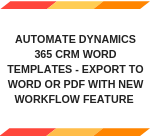 Export Dynamics CRM Word Template