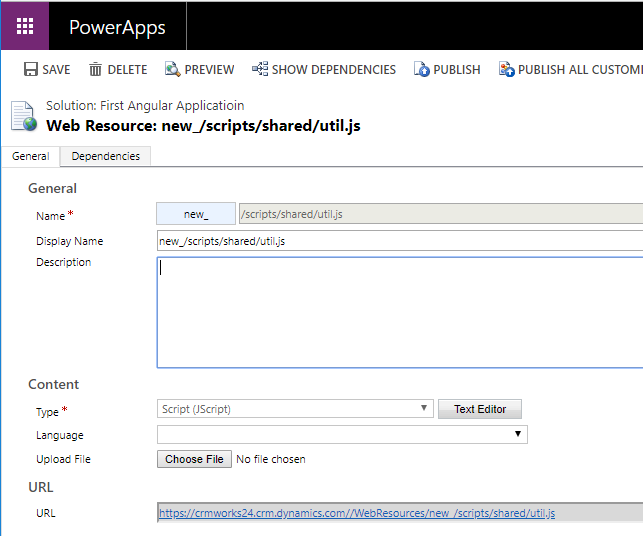 Angular in Dynamics 365 CRM