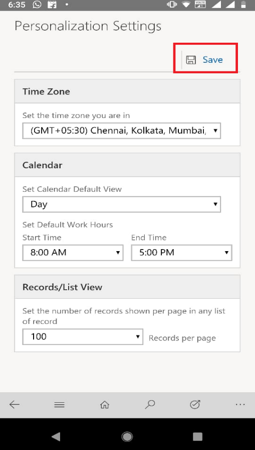 Set the Number of Records Displayed Per Page in Dynamics 365 App for Mobile & Tablet