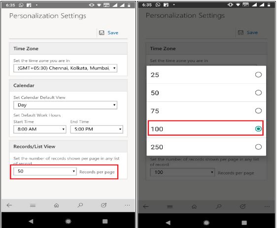 Dynamics 365 app