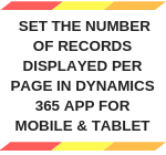 Set the number of records per page on V9 Mobile Client