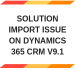 Solution Import issue