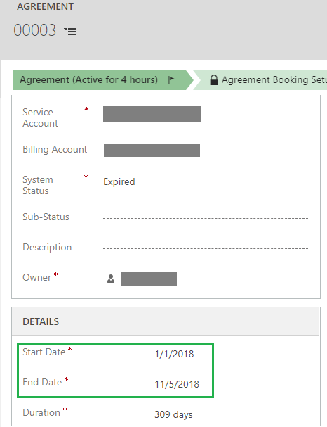 Copy Agreement ribbon button on Agreement entity in Dynamics 365 for Field Service