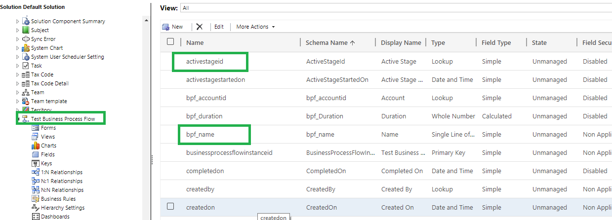 Business Process Flow Stage Name in Dynamics 365