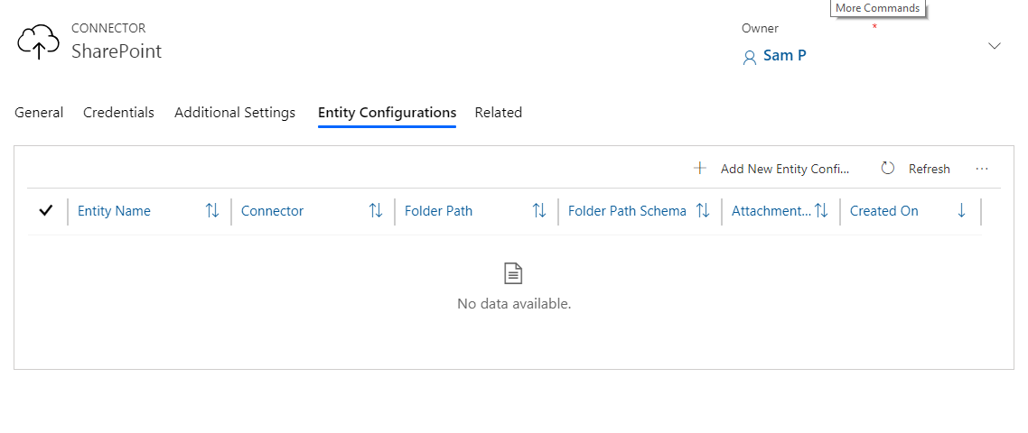 Configure Entity