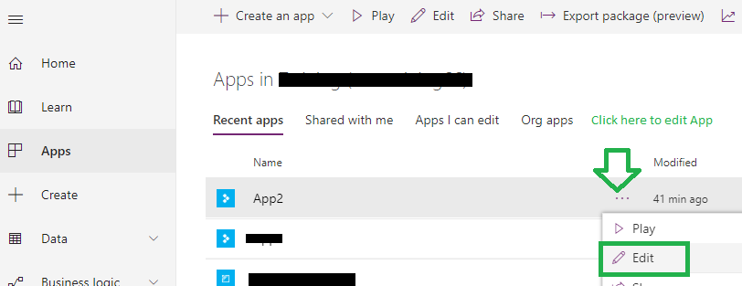 Dynamics 365 in PowerApps