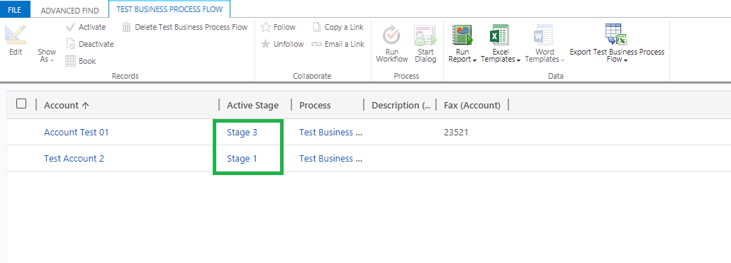 Business Process Flow Stage Name in Dynamics 365