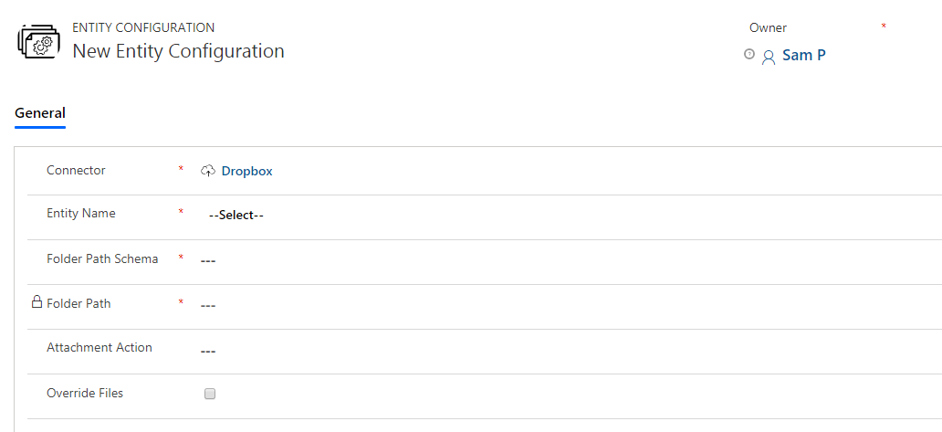 Configure Entity